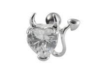 Barbell Steel Heart Devil Ball 3 mm |  ITC