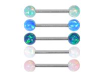 Palline colorate sintetiche Barbell Steel Opal 5mm|  ITC