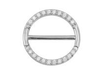 Bijou de Téton Acier Charnière Cristal Blanc |  ITC