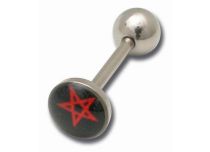 Disco in acciaio Barbell 8 mm motivo a stella Satanico Rosso | Itc
