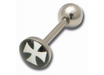 Disco in acciaio Barbell 8 mm motivo Croce Ordine del Tempio | Itc