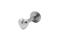 Labret Acier Interne motif Cœur |  ITC