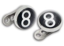 Piercing superficie titanio acciaio disco 5 mm modello palla da biliardo | Itc