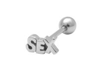 Barbell in acciaio motivo "Sex" 10 mm |  ITC