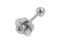 Barbell in acciaio motivo floreale 10 mm |  ITC