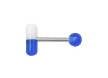 Palla in acciaio acrilico Barbell 6 mm e pillola colorata 5 x 14 mm |  ITC