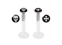 Labret BioFlex Bit in acciaio da 3 mm con modello |  ITC