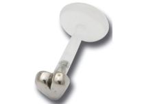 Labret PMFK Ghiera in acciaio a forma di cuore | Itc