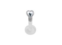 Labret PMFK Ghiera in acciaio a forma di cuore |  ITC