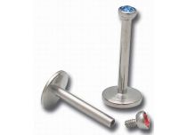 Labret Titanio Sfera di cristallo interna colorata 2 mm | Itc