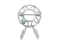 Clickers Dream Catcher, capezzolo in acciaio con gioiello  ITC