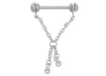 Catena Teton in acciaio con strass Gioiello |  ITC