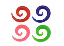 Espansore a spirale in acrilico colorato |  ITC