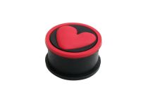 Plug in silicone a cuore rosso -  ITC