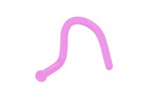 Borchia nasale invisibile BioFlex Rosa |  ITC