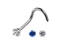 Naso a perno Titanio 0,8 mm Cristal Griffé Coloré 1,5 mm |  ITC
