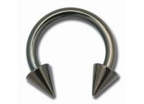 Ferro di cavallo con punte 3 mm in acciaio nero |Itc