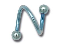 Anello a spirale anodizzato con sfere colorate 3 mm | Itc
