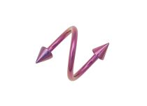 Anello a spirale anodizzato con punte colorate |  ITC