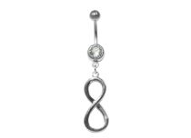 Banana Steel Fancy White Crystal motivo Infinity verticale |  ITC
