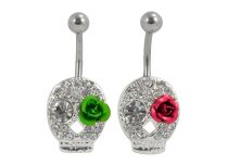 Banana in acciaio fantasia con motivo Crane Calavera &amp; Flower |  ITC