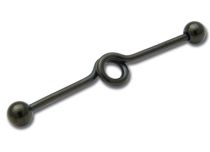 Barbell Acciaio Nero Spirale 10 mm Palle 5 mm | Itc