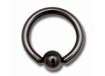 Anello a sfera in acciaio nero | Itc