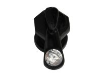 Plug Steel Black Crystal Zip |  ITC