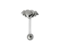 Pallina flessibile Banana 3 mm motivo Cuore alato |  ITC