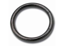 Anello in acciaio nero con segmenti
