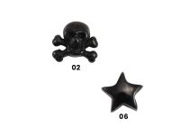 Accessorio in acciaio nero con vite decorativa | ITC