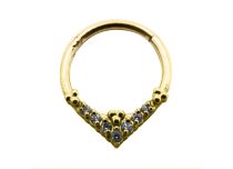 Charnière à Strass Losage in oro Acier PVD
