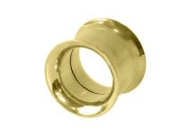 Tunnel in acciaio dorato a doppia spalla in oro fino  ITC