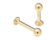 Labret Acier Doré Or fin | Itc