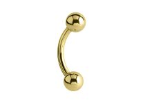 Banane curve oro 750 palline Milleme 3 mm |  ITC