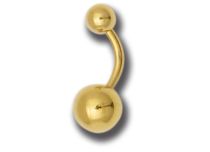 Banana Navel Steel Gold Ball 5 / 8 mm | Itc