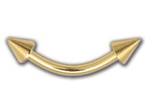 Banana Acciaio Oro Punta Fine 3 mm | Itc