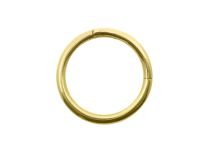 Anello in acciaio placcato oro Chiusura rotonda |  ITC