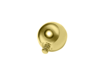 Boule titane PVD gold 3 mm pas de vis interne 0.9 mm ITC Piercing