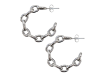 Coppia di orecchini in argento con catene