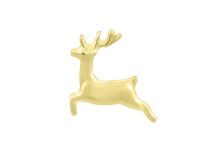 Accessoire interne titane PVD gold motif cerf