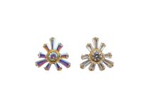 Accessorio interno in titanio ASTM F136 pvd oro 0,9 mm motivo floreale | ITC