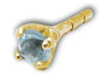 Testa Push Clip in ghisa acciaio oro cristallo fine colorato Griffé | Itc