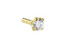 Testa Push Clip in ghisa acciaio oro cristallo fine colorato Griffé |  ITC