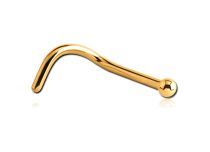 Perno nasale sterile in titanio PVD oro |  ITC