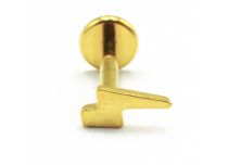 Labret Titanio PVD Oro Modello di cerniera interna sterile |  ITC
