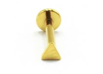 Labret Titanio PVD Oro Interno Sterile Modello a triangolo |  ITC