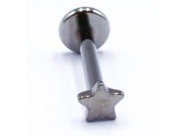 Labret Titane Interne Stérile motif Étoile |  ITC