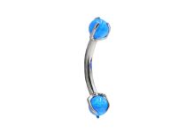Banana 1,2x8 Titanio interno sterile a doppia sfera | Itc