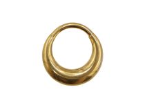 Anello di cerniera 1,2x8 titanio PVD ORO Eclissi sterile| Itc